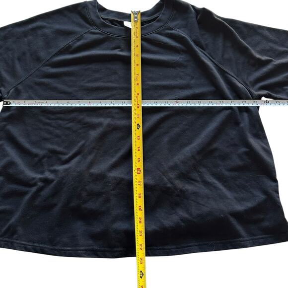 Just Be… Plus Size Black Sweatshirt Style T-Shirt Size 2X - Picture 3 of 7